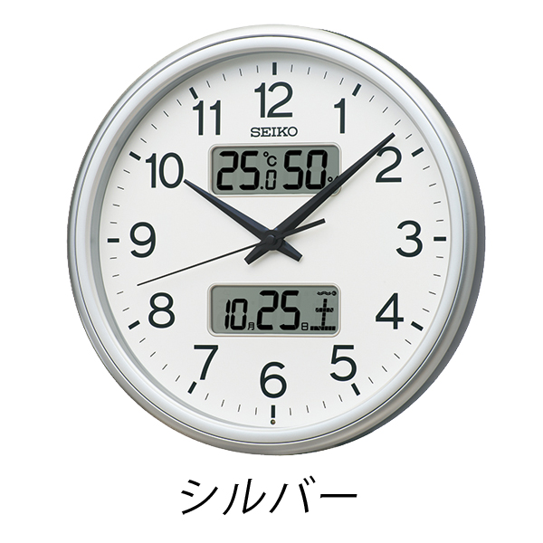 セイコークロック  掛け時計 掛け時計 掛時計 壁掛け  電波時計 【温度・湿度・カレンダー表示】 KX275｜1more｜03