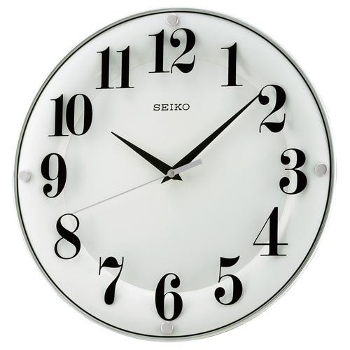 【SEIKO CLOCK】セイコー スタンダード 掛け時計 ホワイト アラビア数字 KX608W<br>【ネコポス不可】｜1more