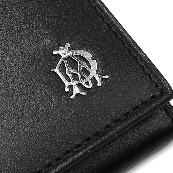 dunhill（ダンヒル） 財布 メンズ ブラック ブランド 長財布 かぶせ