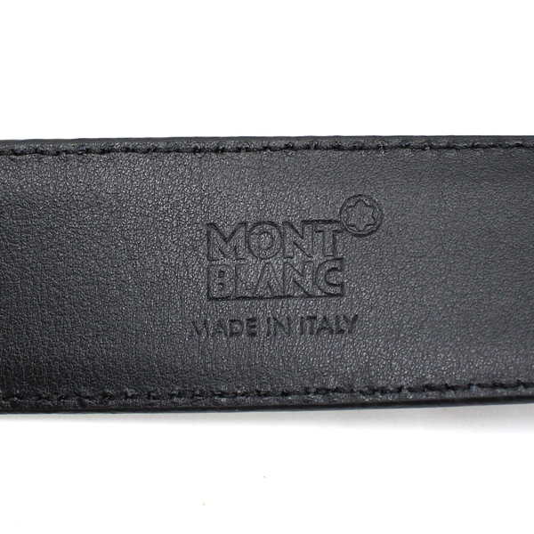 MONTBLANC（モンブラン） レクタンギュラー ベルト メンズ ブラック MB