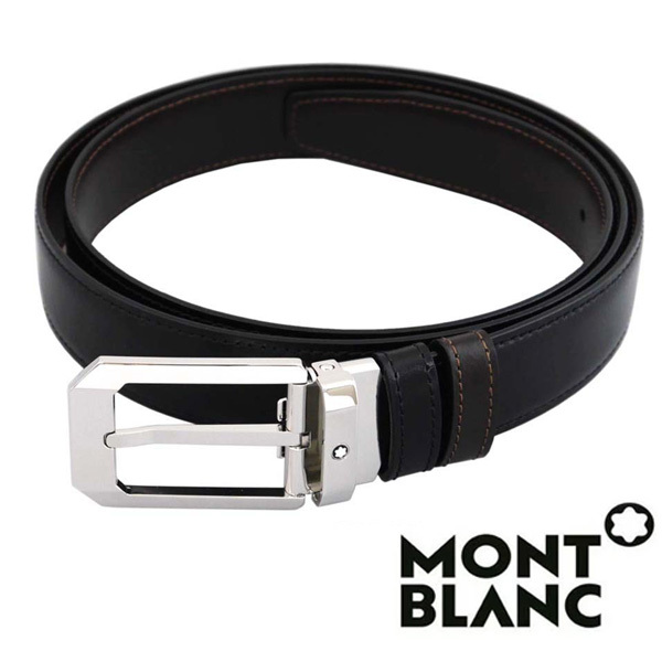 【P5倍 12/13 10:00〜12/17 9:59】モンブラン MONTBLANC ベルト メンズ ブラック ブラウン リバーシブル カット調整  MB-116579