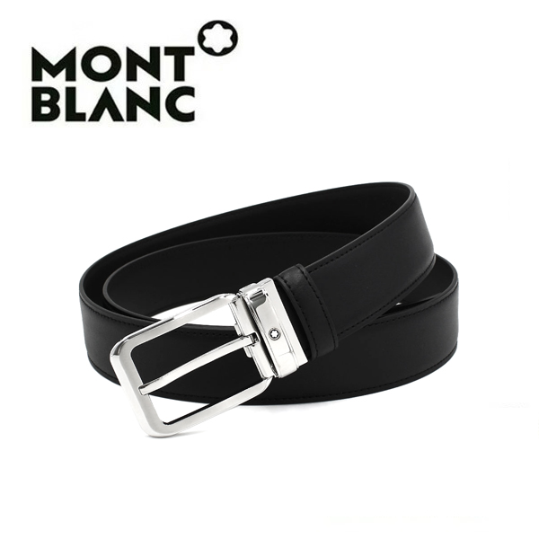 MONTBLANC（モンブラン） レクタンギュラー ベルト メンズ ブラック MB