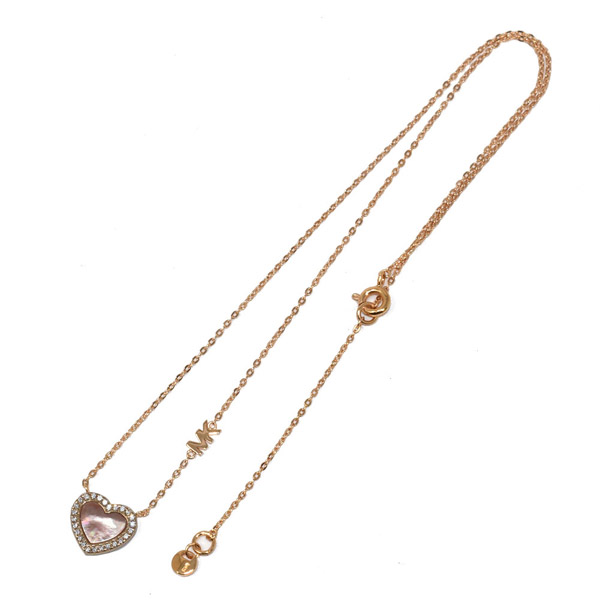 マイケルコース MOP HEART PENDANT ネックレス・ペンダント MICHAEL KORS ハート シルバー ローズゴールド MKC1337A｜1more｜04