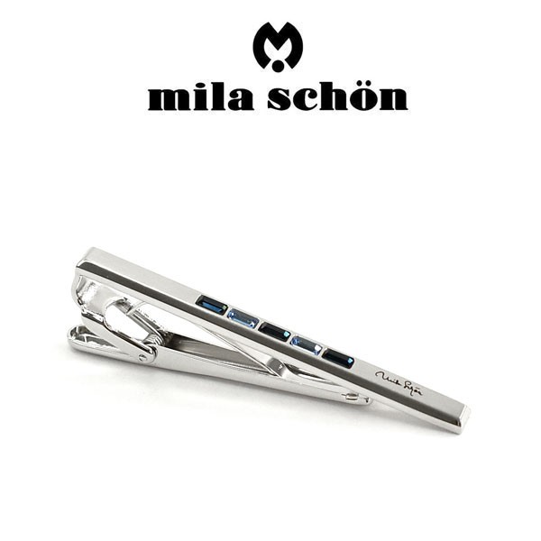 mila schon ミラショーン ネクタイピン 専用ボックス付き スワロフスキー MST8333