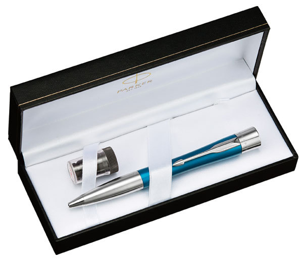 PARKER NAMEPEN シルバーボールペン　ケース付き PARKER（パーカー） シャチハタ ネームペン エアフロー シルバーパール