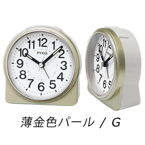 セイコークロック 置き時計 目覚まし時計 スイープセコンド(連続秒針
