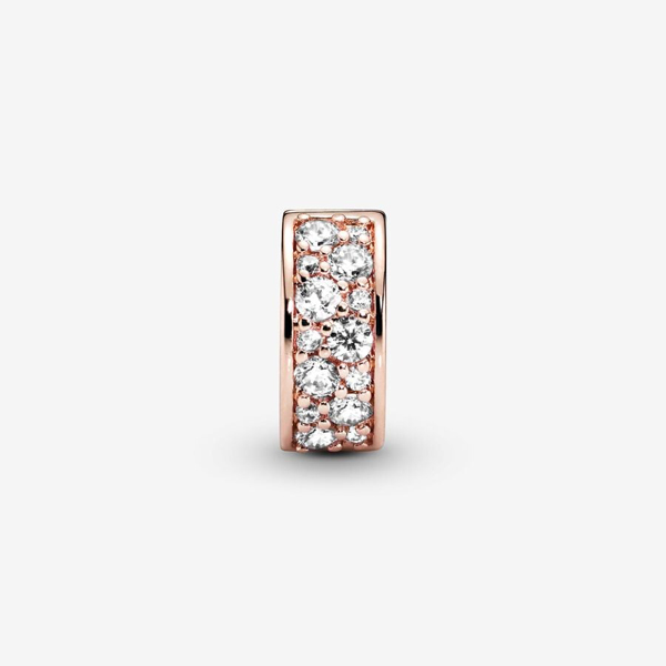 パンドラ ブレスレットチャーム 781817CZ パンドラ クリップチャーム ブレスレット レディース ローズ