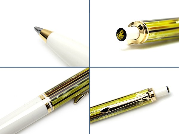 Pelikan ペリカン Souveran スーベレーン 400 ボールペン 油性 ホワイトトータス 子供用 PE-K400-WH メンズ レディース  - ボールペン