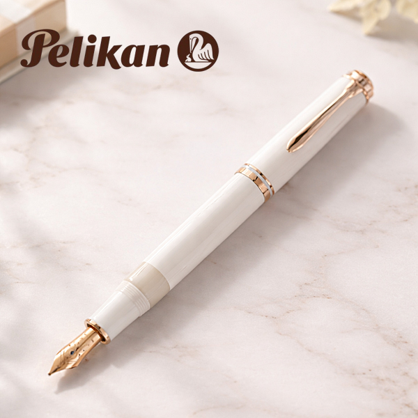 Pelikan（ペリカン） スーベレーン M600 万年筆 ホワイト＆ローズ