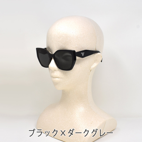 プラダ サングラス ユニセックス ブラック×ダークグレー/トートイズ