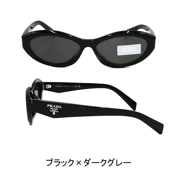 プラダ サングラス ブラック×ダークグレー トートイズ×ダークブラウン