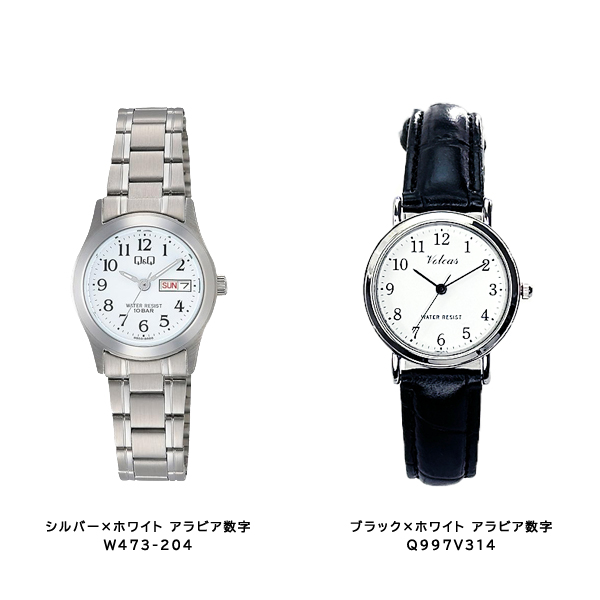 Q&Q シチズンQ&Q レディース レザー ブレス クォーツ 腕時計 : 1MORE