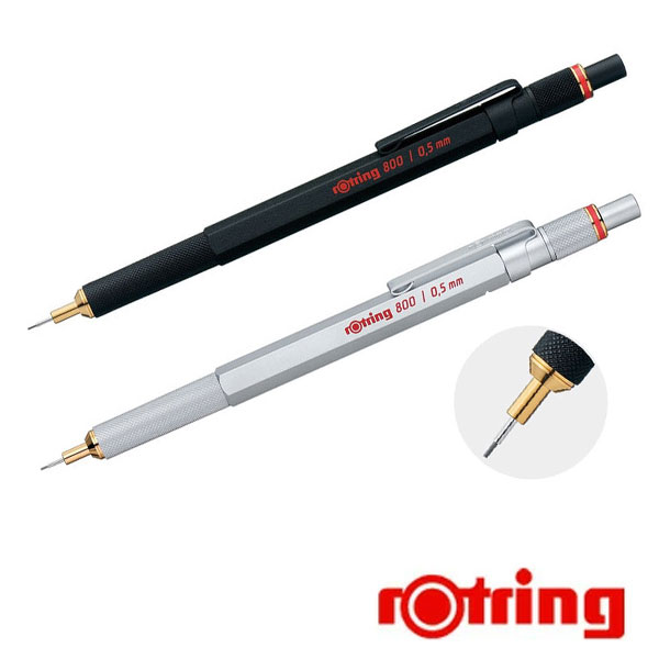 ロットリング 800 メカニカルペンシル ブラック 0.5mm 0.7mm 1904447