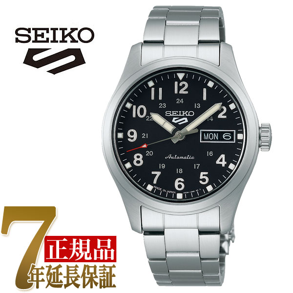 【おまけベルト付き】セイコー SEIKO Seiko 5 Sports Field Sports Style メンズ 腕時計 ブラック SBSA197｜1more