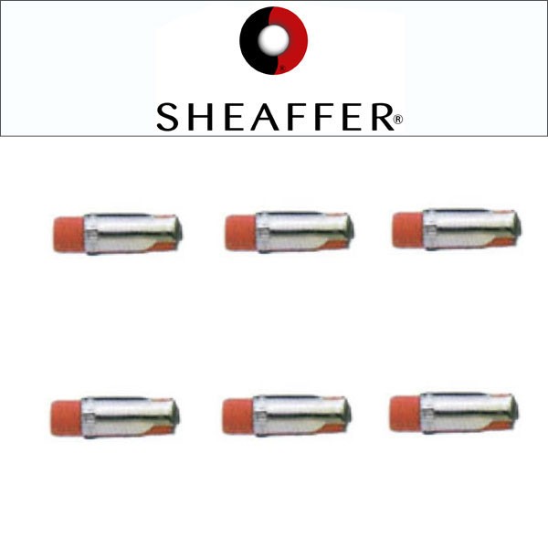 SHEAFFER シェーファー ペンシル替え消しゴムセンチネル用 6個入り SH-ER-86005【メール便可能】｜1more