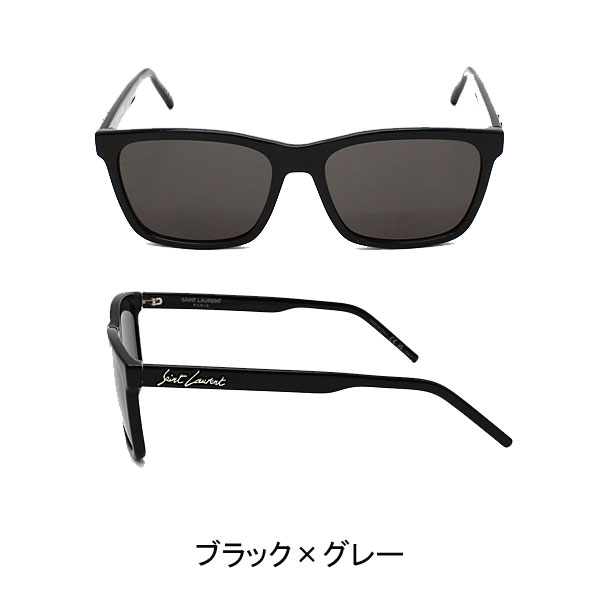 SAINT LAURENT サンローラン サングラス ユニセックス ブラック×グレー
