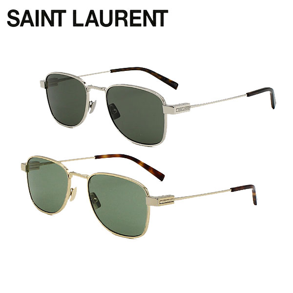 SAINT LAURENT サンローラン サングラス ユニセックス シルバー×グレー