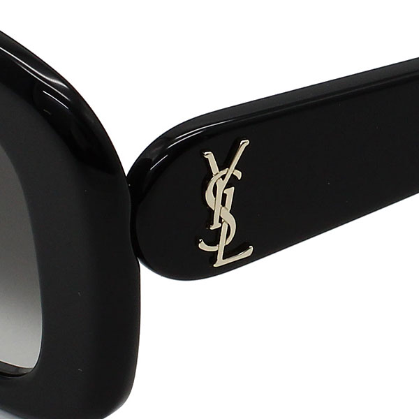 Yves SAINT LAURENT ラウンド　サングラス　ユニセックス SAINT LAURENT サンローラン サングラス ユニセックス ブラック