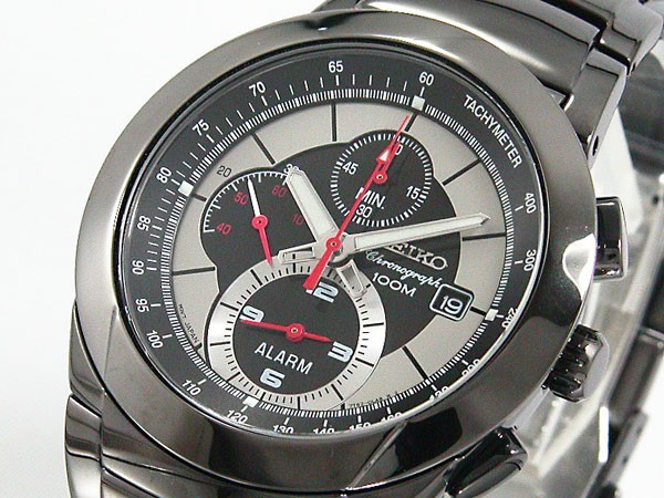 セイコー クロノグラフ 3年保証 逆輸入SEIKO セイコー クロノグラフ アラーム 腕時計 SNA ...