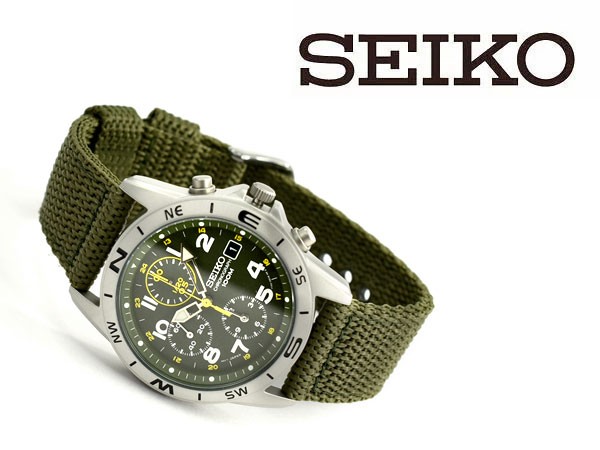 美品◎SEIKO セイコー クロノグラフ デイト 3針 ヴィンテージ腕時計 SEIKO セイコー クロノグラフ グリーン文字盤 （海外モデル