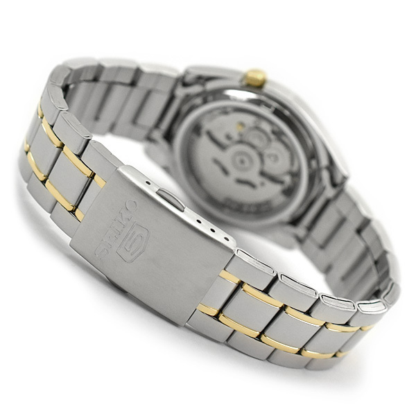 SEIKO 5 自動巻き時計 ホワイトダイヤル SEIKO（セイコー） 逆輸入セイコー メンズ メカニカル 自動巻 腕時計