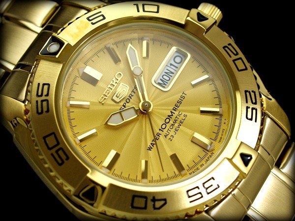 日本製逆輸入SEIKO5SPORTS】セイコー5 メンズ自動巻き腕時計 オール