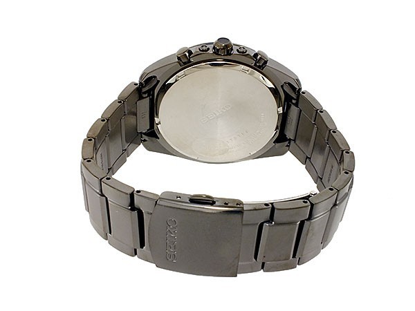 セイコー クロノグラフ 3年保証 逆輸入SEIKO セイコー ソーラー メンズ クロノ 腕時計 SSC217P1｜1more｜03