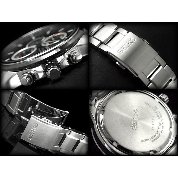 逆輸入SEIKO セイコー ソーラー クロノグラフ メンズ 腕時計 SSC255P1｜1more｜03