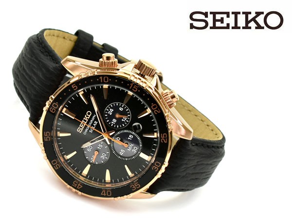 逆輸入SEIKO セイコー ソーラー クロノグラフ搭載 メンズ腕時計 