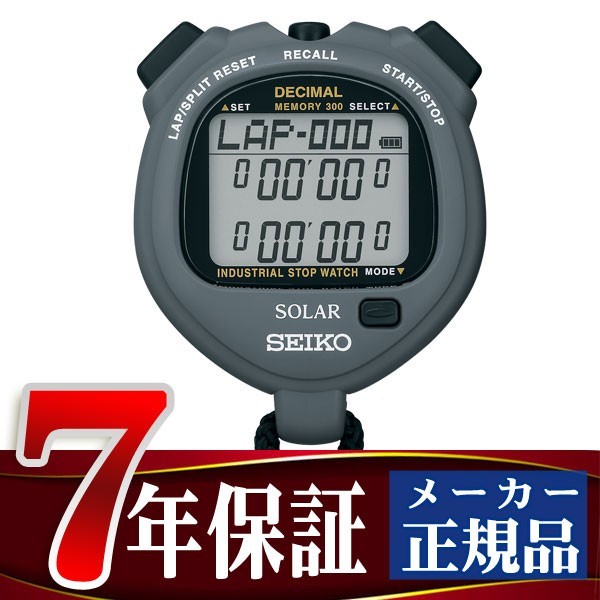 SEIKO STOP WATCH �\�[���[ �X�g�b�v�E�H�b�` �\�[���[ �X�g�b�v�E�H�b�` �O���[ SVAJ999