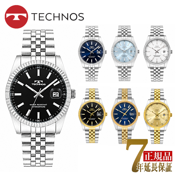 テクノス  メンズ 腕時計 アナログ  T6C10SB T6C10SN T6C10SI T6C10SW T6C10TB T6C10TN T6C10TC