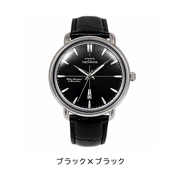 テクノス メンズ 腕時計 アナログ 100年記念モデル T6C37SB T6C37GB