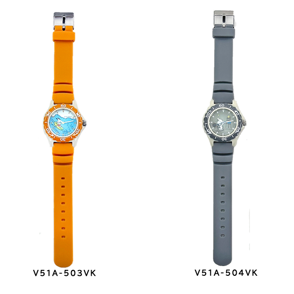 シチズンQ&Q スヌーピー ユニセックス 腕時計 キッズ 10気圧防水 V51A-503VK V51A-504VK |  | 01