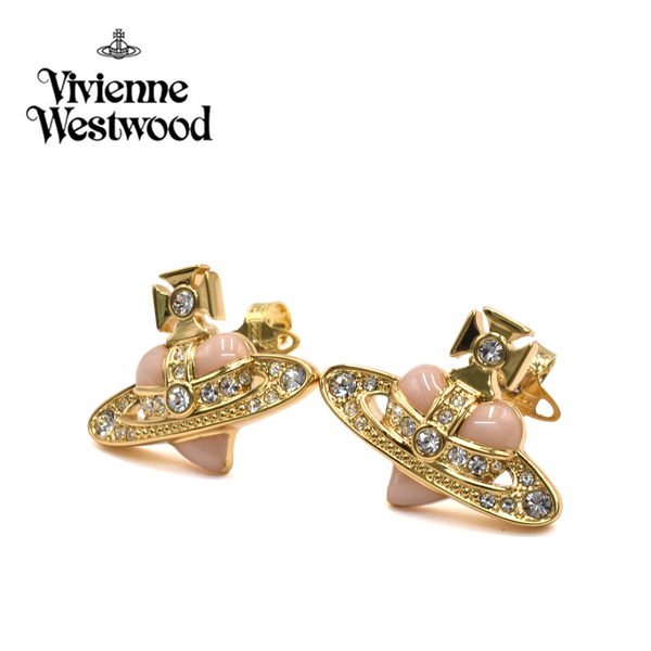 ヴィヴィアン・ウエストウッド ピアス Vivienne Westwood オーブ ゴールド ピンク レディース VV-6201033K-02R655