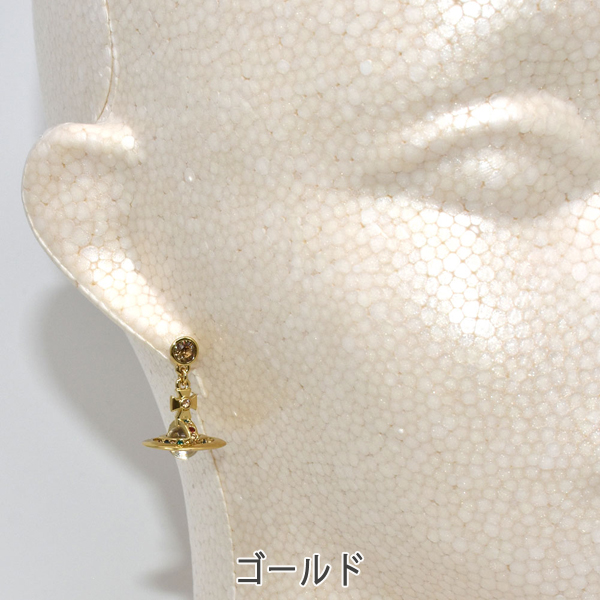 【希少】【美品】ヴィヴィアン オーブ チェーンピアス ゴールド Vivienne Westwood（ヴィヴィアンウエストウッド） NEW PETITE ORB