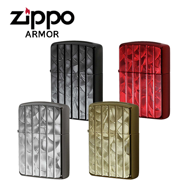 ジッポー アーマー ライター ZIPPO 両面加工 ランダムウェーブカット ZIP-162-