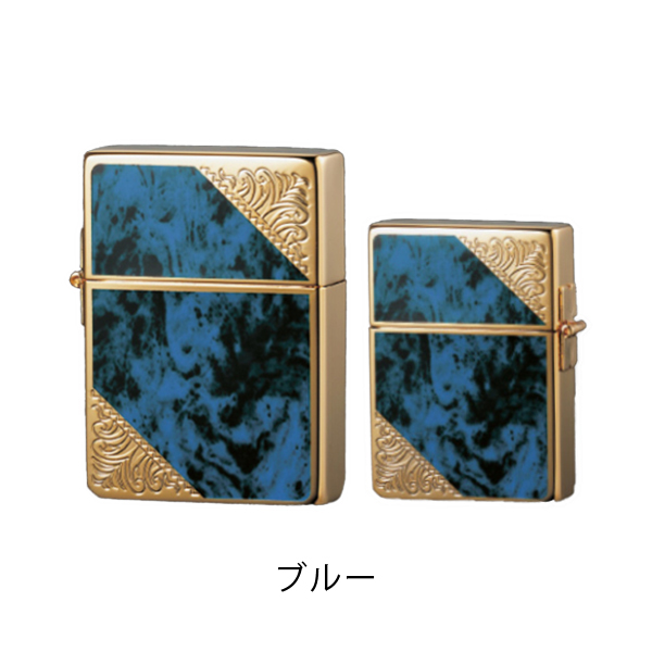 ジッポー ベネチアンデザイン ライター ZIPPO  VENETIAN DESIGN マーブル 両面加工 ブルー ブラウン ZIP-1935GW-B｜1more｜02