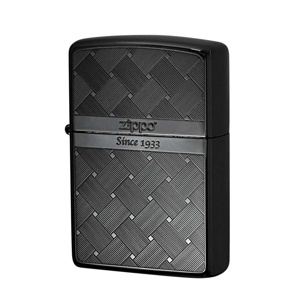 【ZIPPO】 ジッポー オイルライター つむぎ柄 メッシュ 両面加工 2BK-MESH BK zippo ジッポ ライター 喫煙具 | ZIPPO