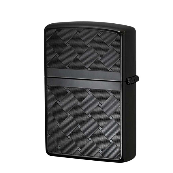 【ZIPPO】 ジッポー オイルライター つむぎ柄 メッシュ 両面加工 2BK-MESH BK zippo ジッポ ライター 喫煙具｜1more｜03