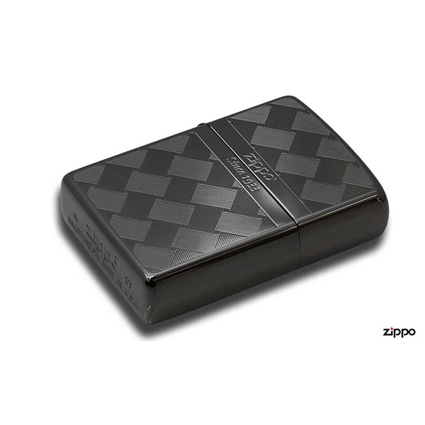 【ZIPPO】 ジッポー オイルライター つむぎ柄 メッシュ 両面加工 2BK-MESH BK zippo ジッポ ライター 喫煙具｜1more｜04