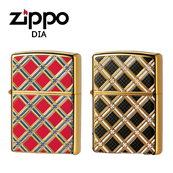 ジッポー DIA ライター ZIPPO 両面加工 レッド ブラック ZIP-2G-DIA｜1more