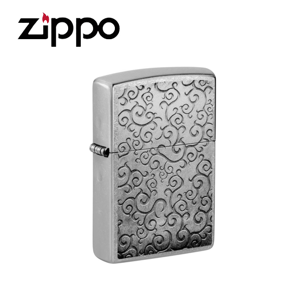 ZIPPO オイルライター　Itami ZIPPO ジッポー アメリカ加工 ライター メンズ シルバー 唐草