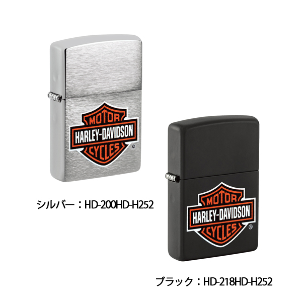 ジッポー ハーレーダビッドソン ライター メンズ シルバー/ブラック/ブルー Harley-Davidson HD-200HD-H252 HD-218HD-H252 HD-46677 | ZIPPO | 01