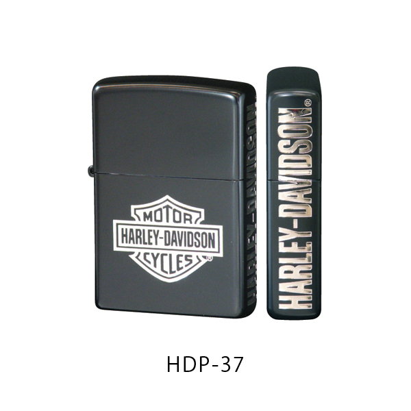 ジッポー ハーレーダビッドソン ライター ZIPPO Harley-Davidson 二面加工 シルバー ブラック ZIP-HDP1｜1more｜02