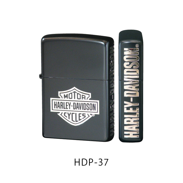 ジッポー ハーレーダビッドソン ライター ZIPPO Harley-Davidson 二面加工 シルバー ブラック ZIP-HDP1