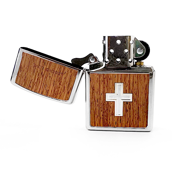 ZIPPO ジッポー LEGEND LOVE ライター クロス 十字架 ブラウン