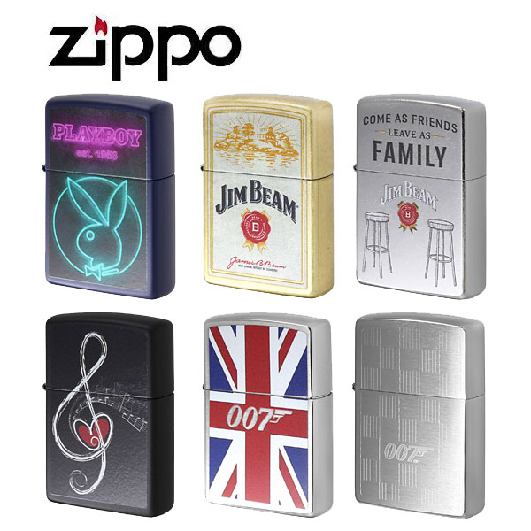 ZIPPO（ジッポー） ライター メンズ PLAYBOY 音符 ジムビーム 007