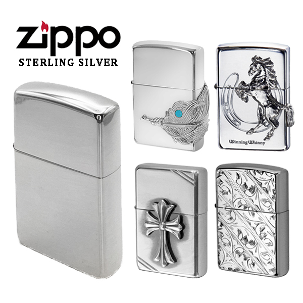 オイルライター zippo 純銀 スターリングシルバーの人気商品・通販