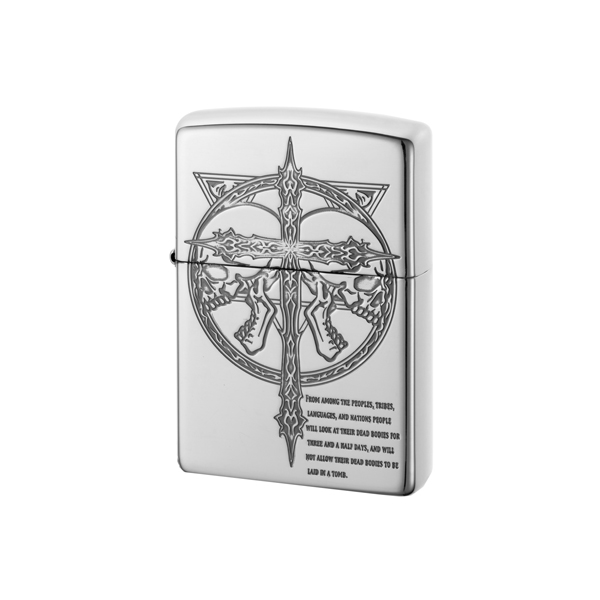 ZIPPO（ジッポー） スカルクロス ライター メンズ シルバー/ゴールド 