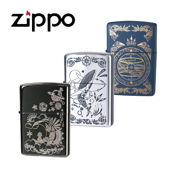 ZIPPO（ジッポー） イラストレーター 柴尾 ライター メンズ 月と猫